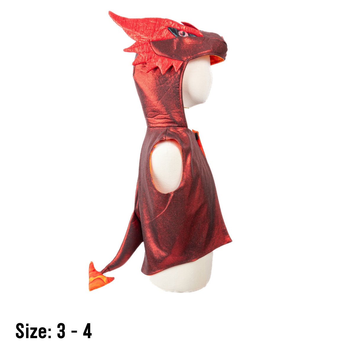 Great Pretenders All Day Everyday Dragon Vest (red) Size 3-4