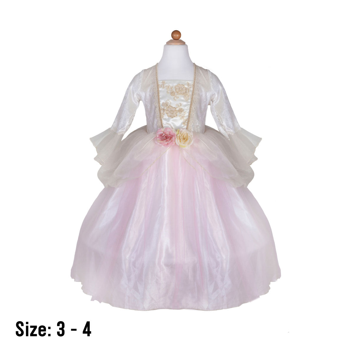 Great Pretenders Golden Rose Princess Dress Size 3-4