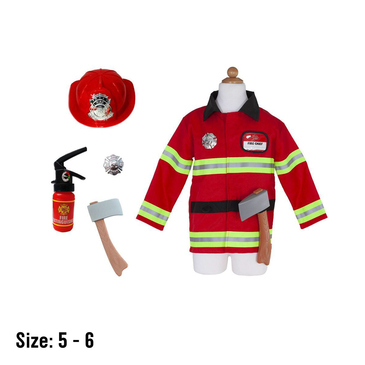 Great Pretenders Firefighter Dress Up Play Set - Red