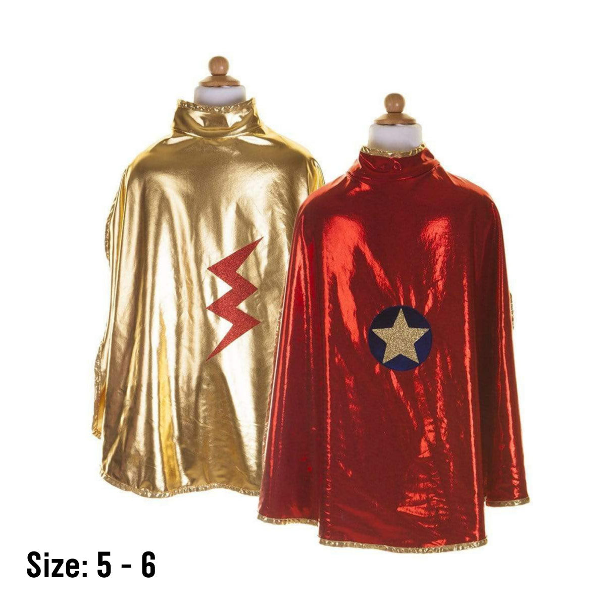 Great Pretenders Gold and Red Reversible Wonder Cape