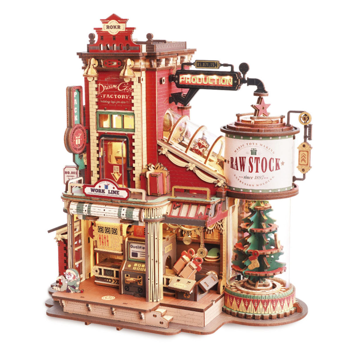 ROKR DIY Christmas Dream Gift Factory 3D Puzzle