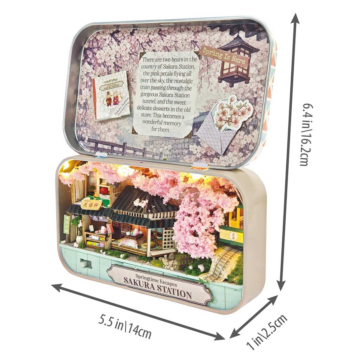 Hands Craft - DIY Tiniatures Kit - Sakura Station