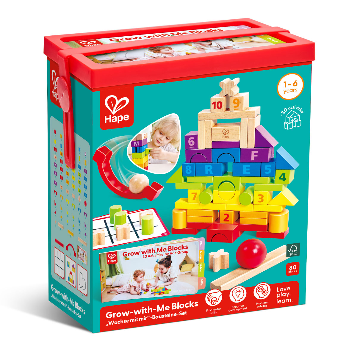 Hape Grow-with-Me Block Set