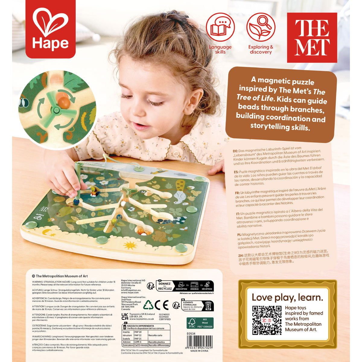 Tree of Life Maze Puzzle - Hape x The Met