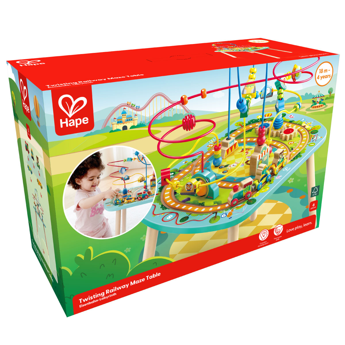 Hape Twisting Railway Maze Table