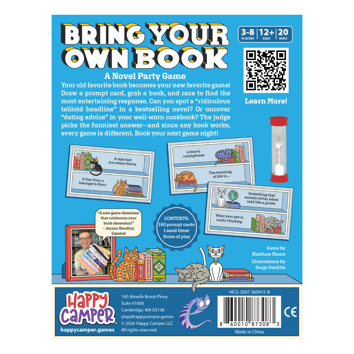 Happy Camper Bring Your Own Book Party Game