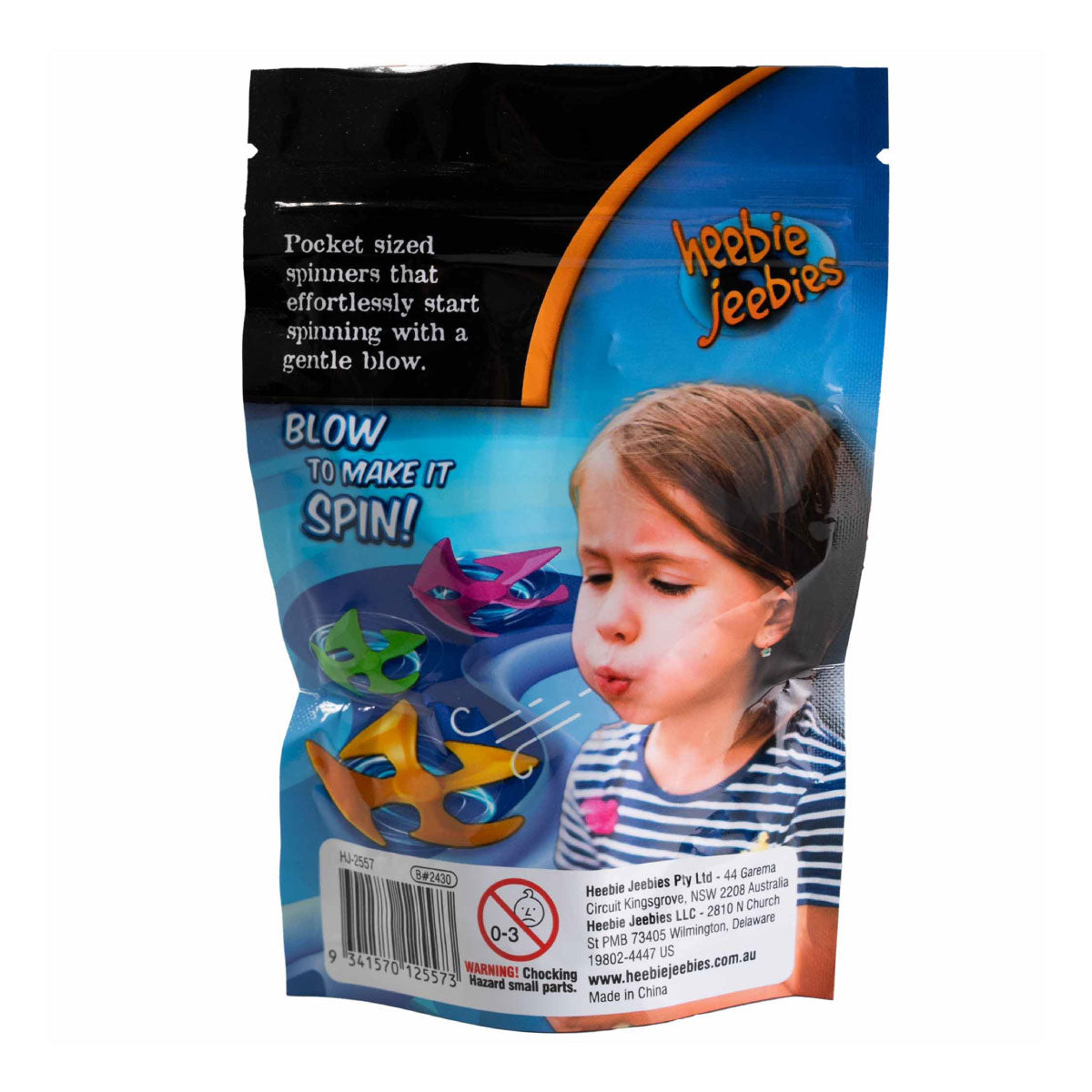 Heebie Jeebies Blow Spinner 3 Pack