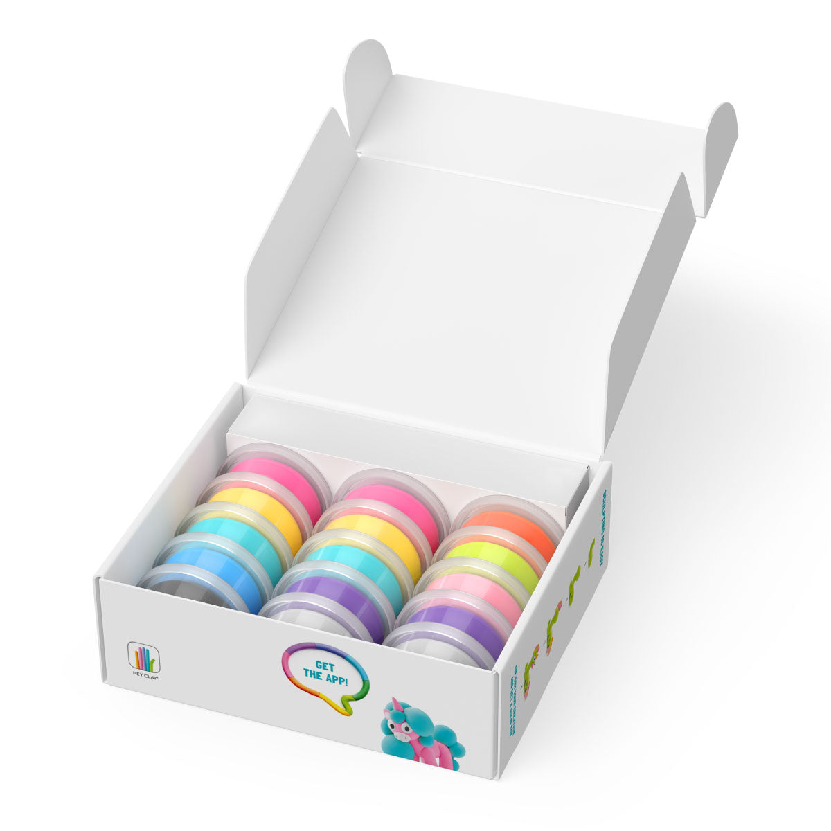 Hey Clay Rainbow Unicorns - 15 Air-Dry Clays
