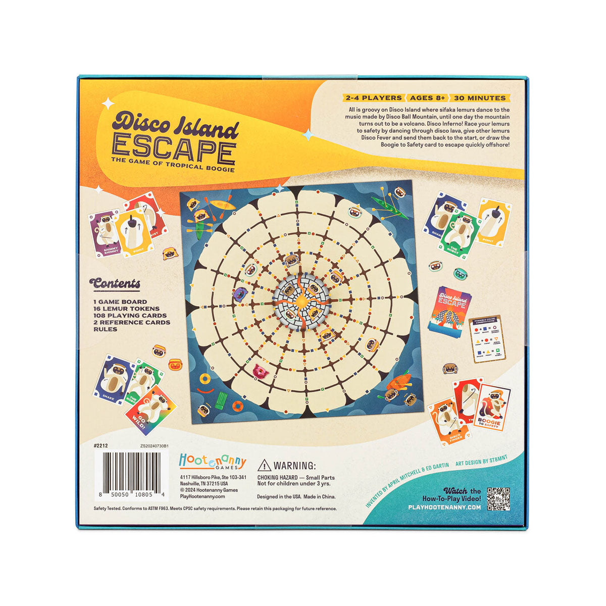 Hootenany Games Disco Island Escape Board Game