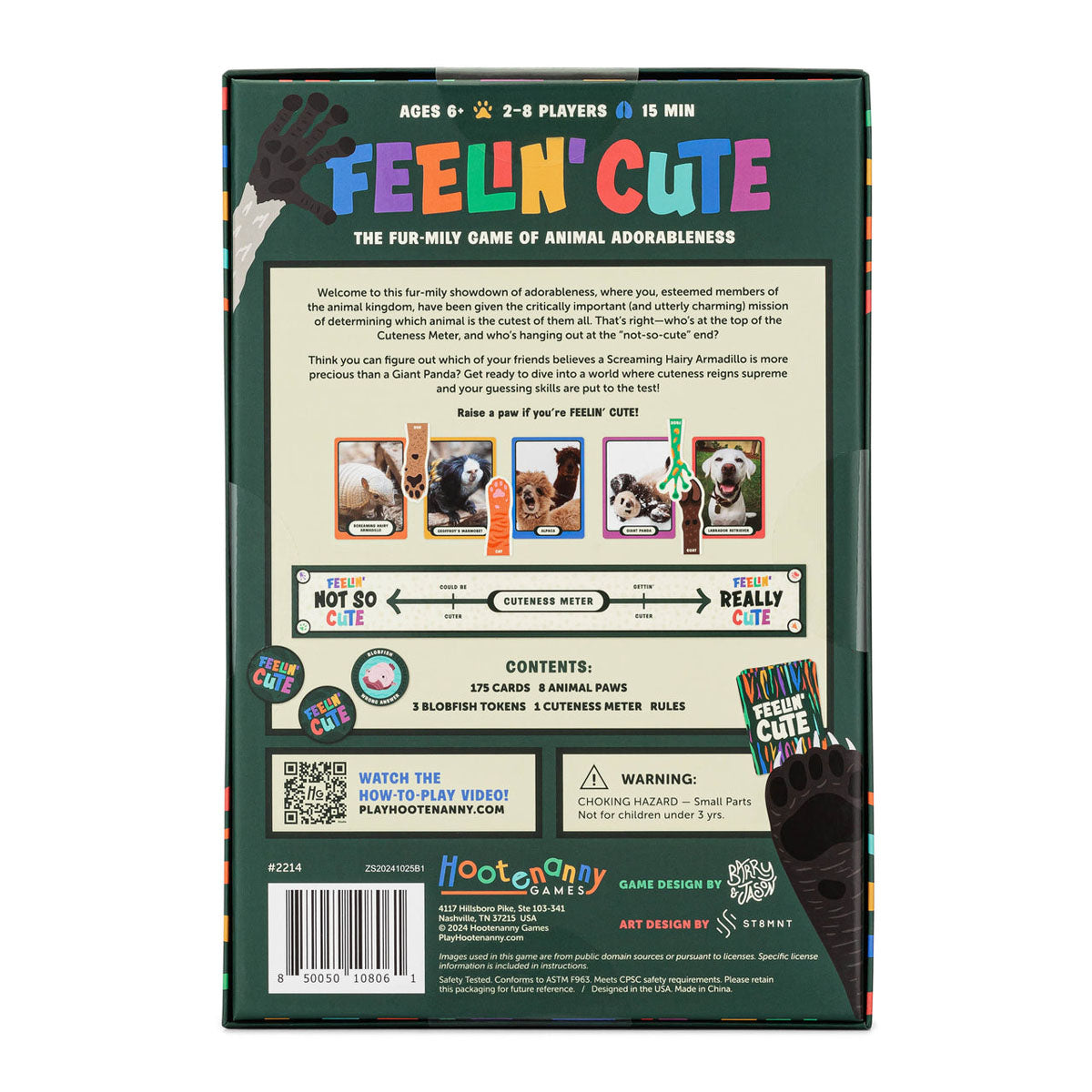 Hootenany Games Feelin’ Cute Party Game