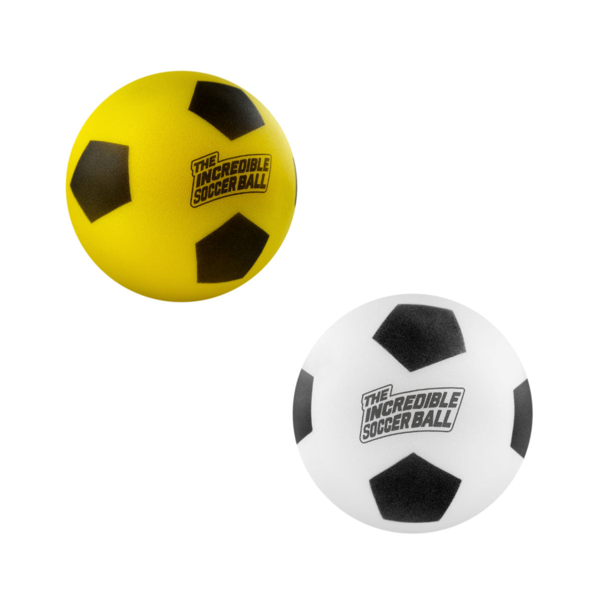Incredible Soccer Ball 7” is available in two colors: Yellow or White