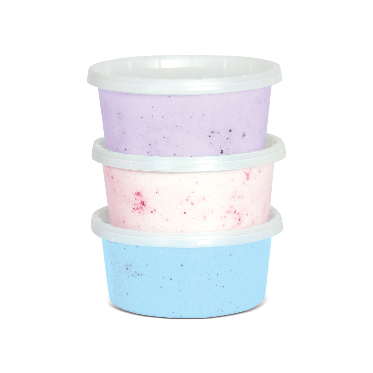 iScream Fruity Cotton Candy Floss Sugars 3 pack flavors: Purple Grape, Pink Strawberry, and Blue Raspberry