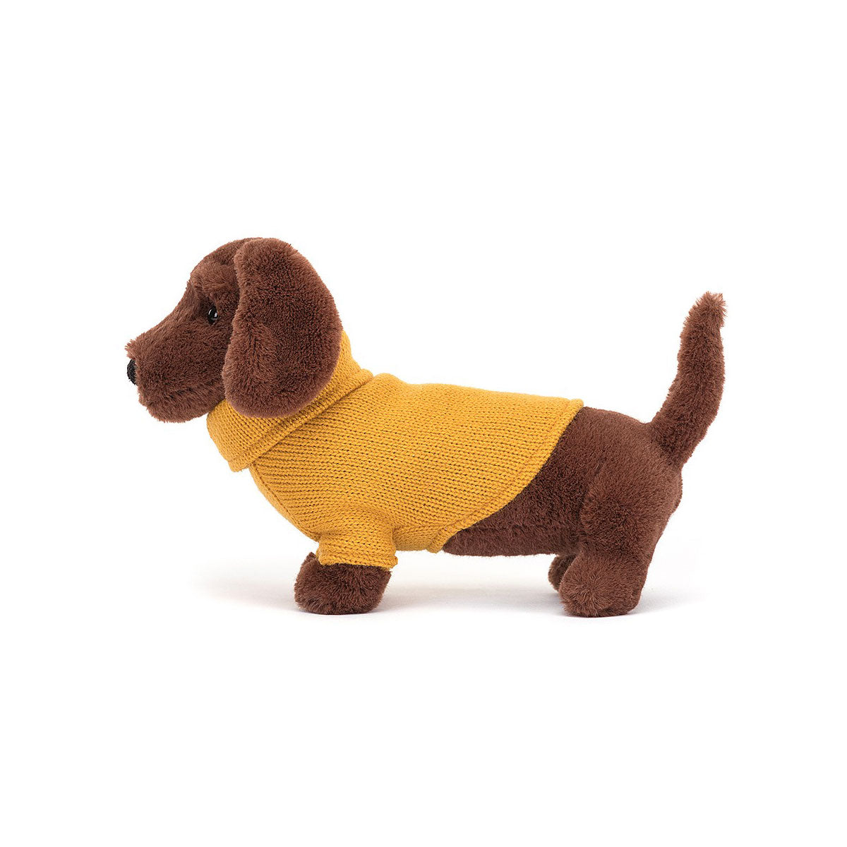 Jellycat Yellow Sweater Sausage Dog