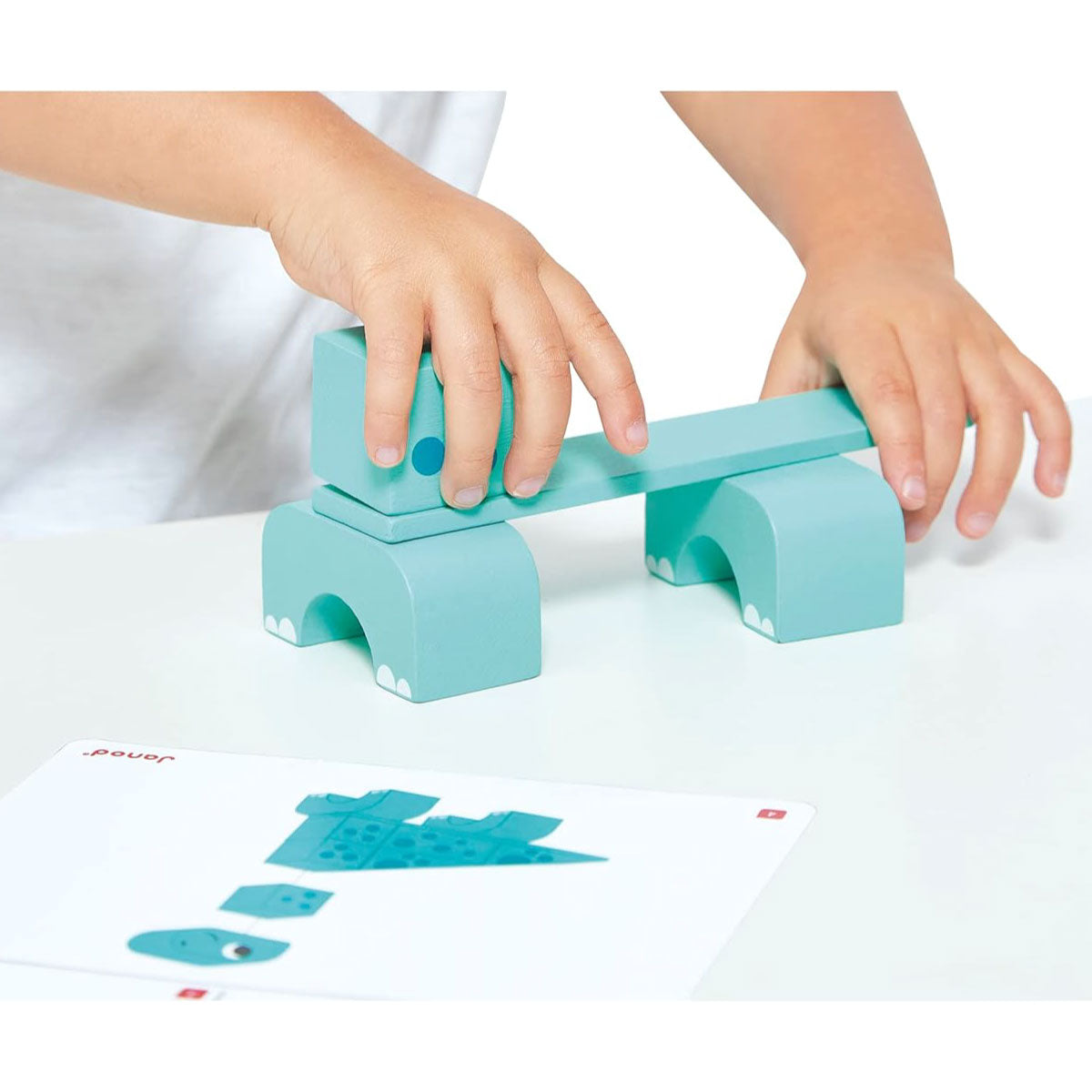 Janod Cubikosaurus Dinosaur Blocks