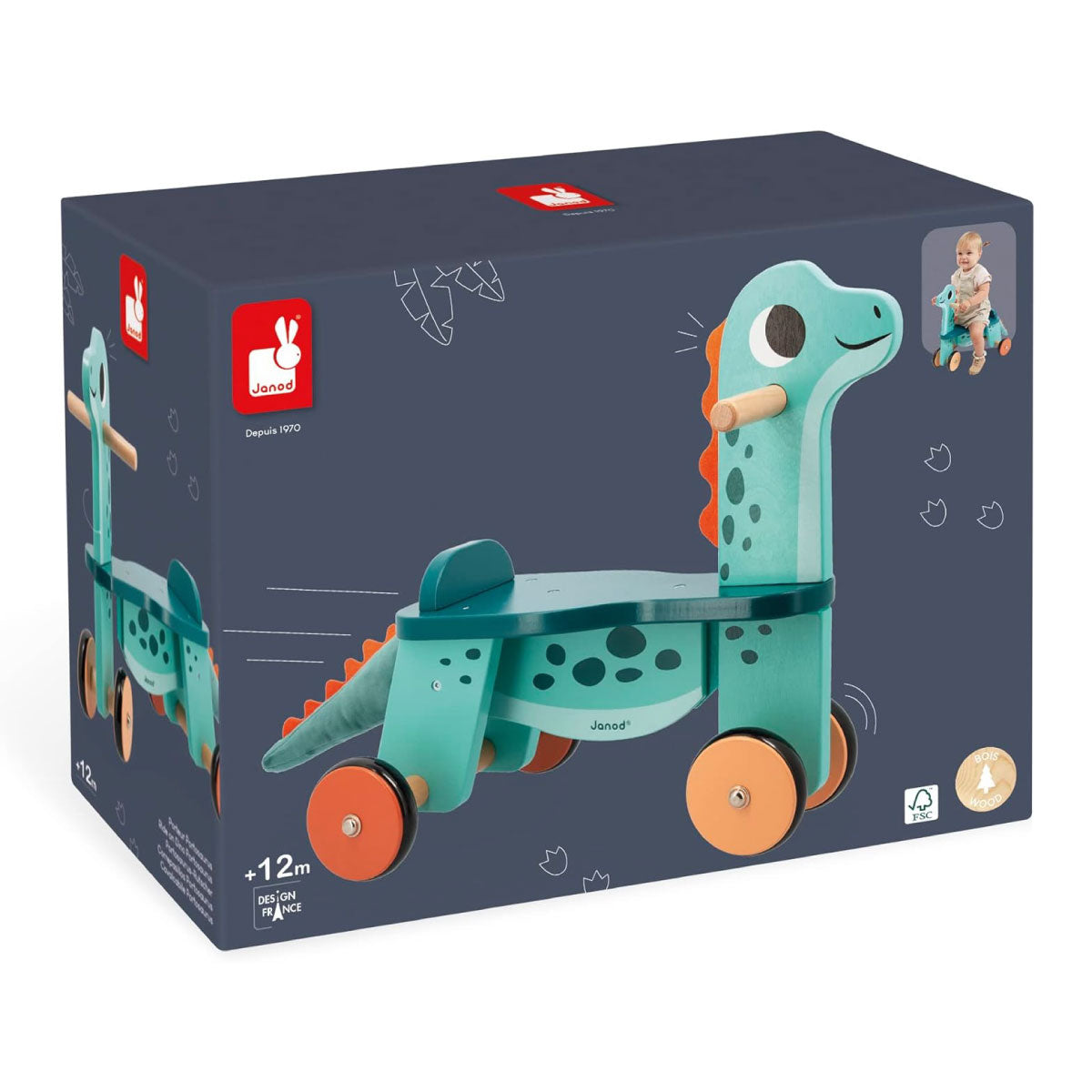 Janod Portosaurus Dinosaur Ride On