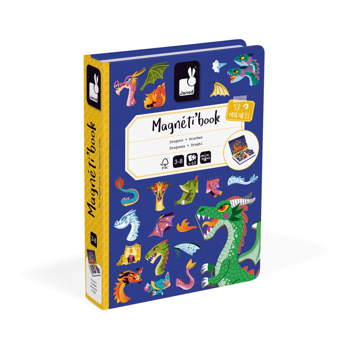 Janod MagnetiBook - Dragons
