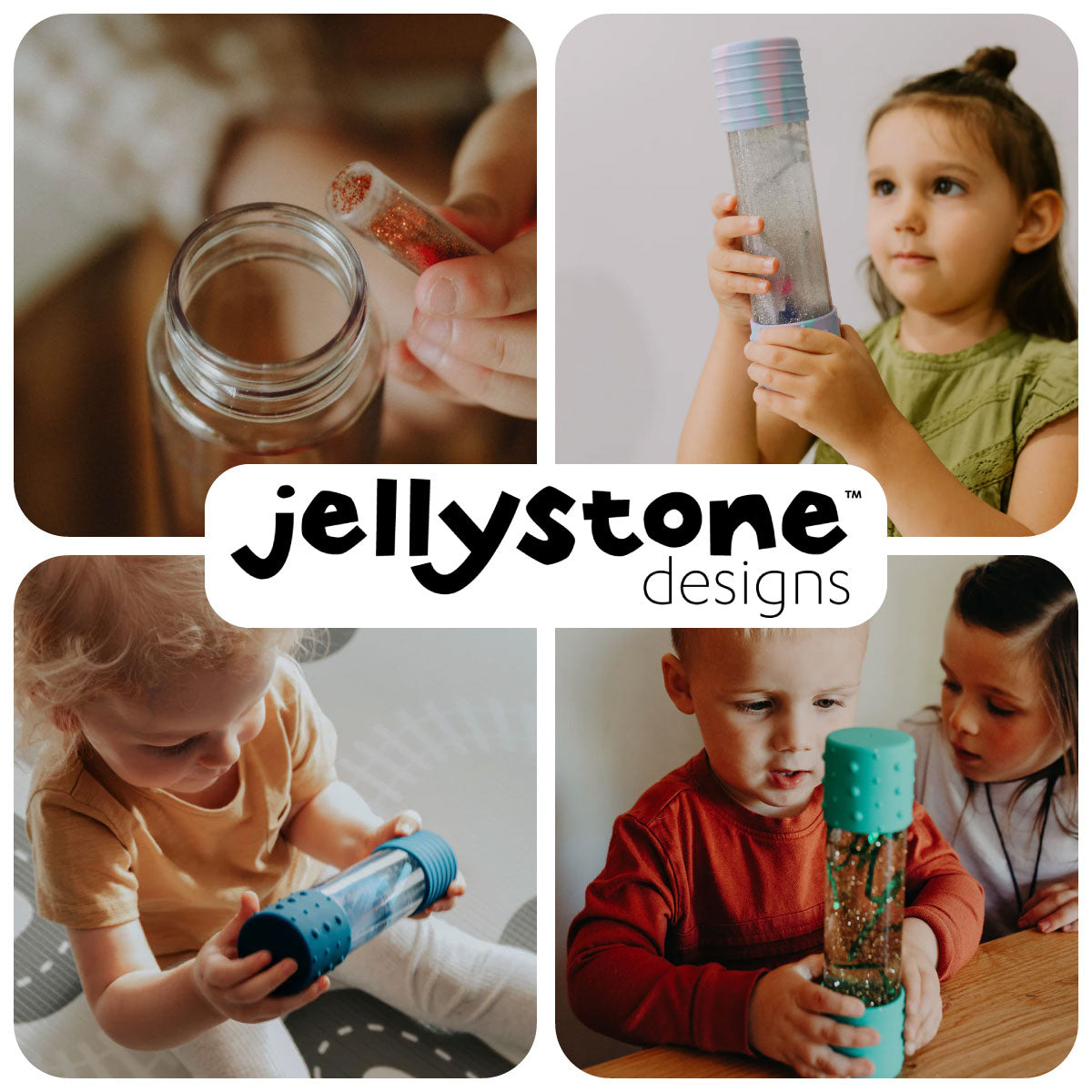 Jellystone Designs DIY Calm Down Bottle - Add water and mix ins for an engaging sensory fidget toy!