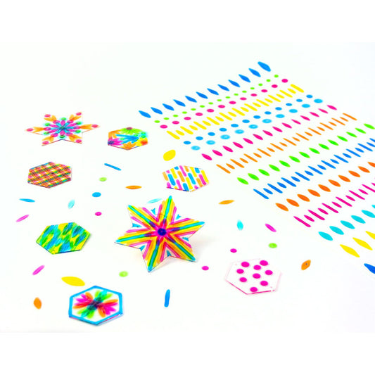 JoyJems Pattern Play Stars & Hexagons Art Kit