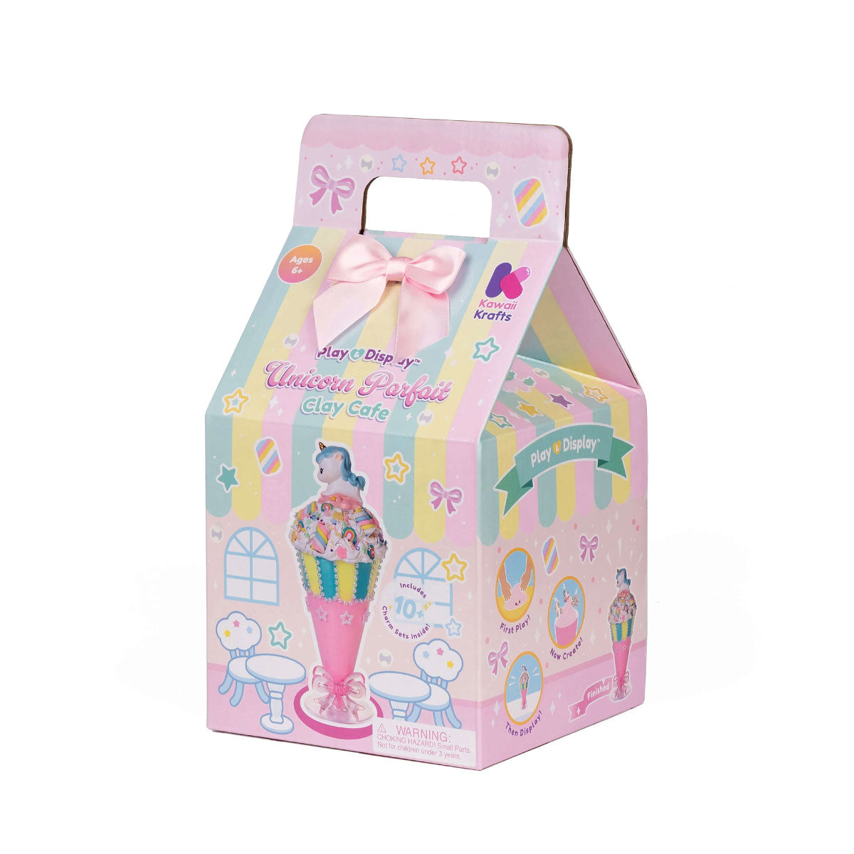Kawaii Slime Play & Display Unicorn Parfait Clay Cafe Kit
