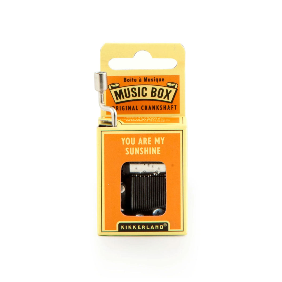 You Are My Sunshine Crankshaft Music Box from Kikkerland