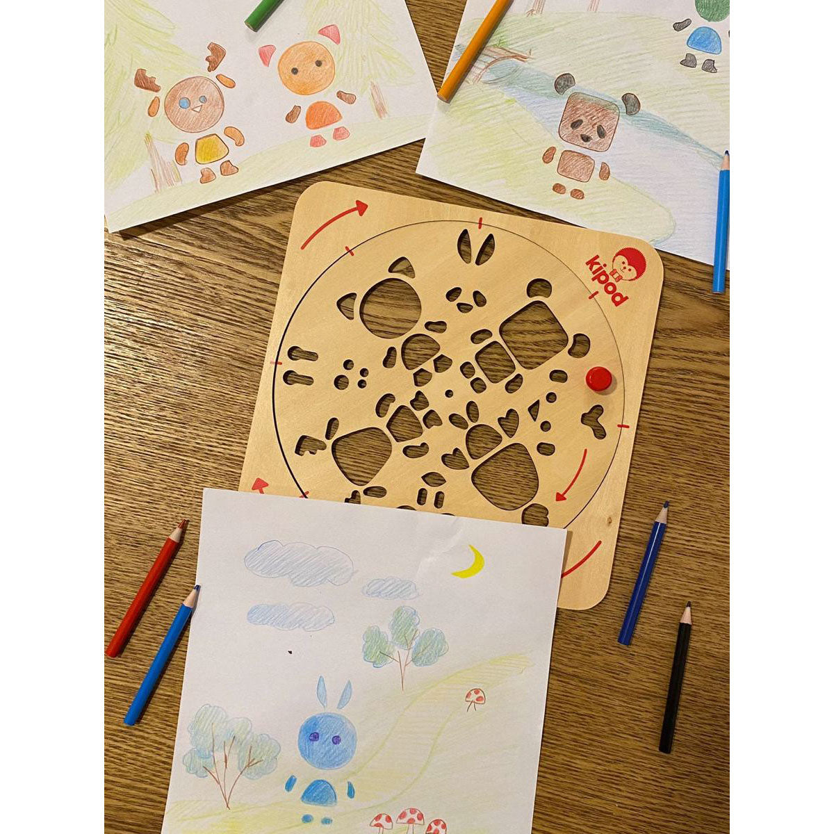 Kipod ArtTwist Animals Stencil Art