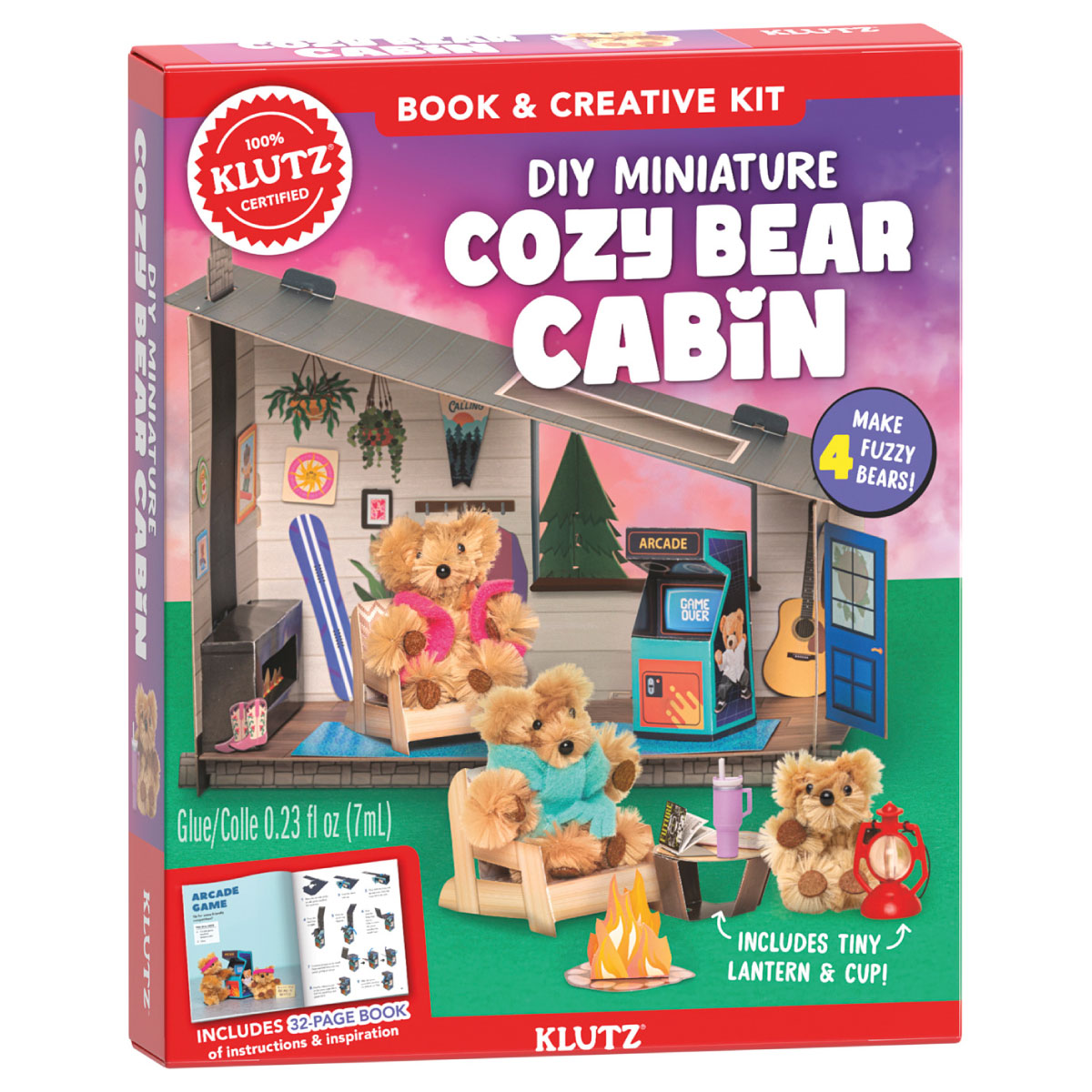 Klutz DIY Miniature Cozy Bear Cabin