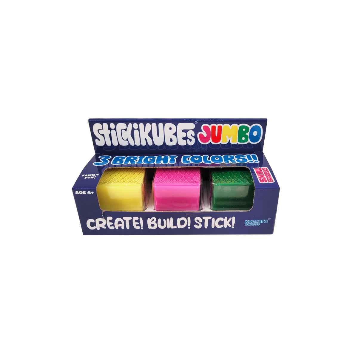 StickiKubes Jumbo 3 Cube Pack - Yellow, Pink, & Green