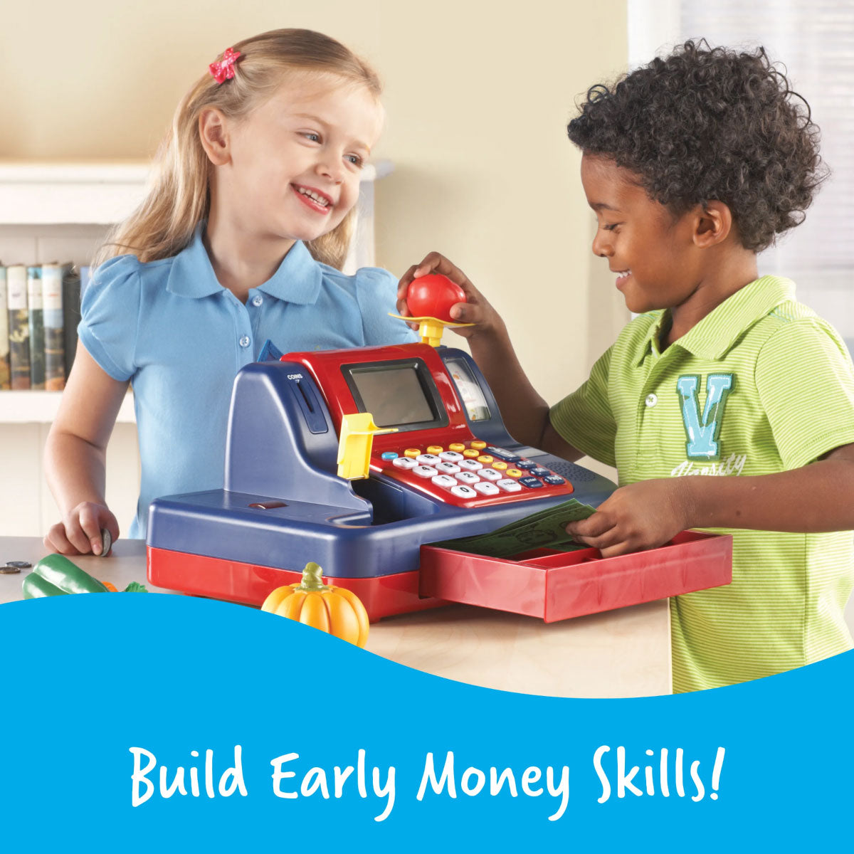 Learning Resources Pretend & Play Electronic Teaching Cash Register