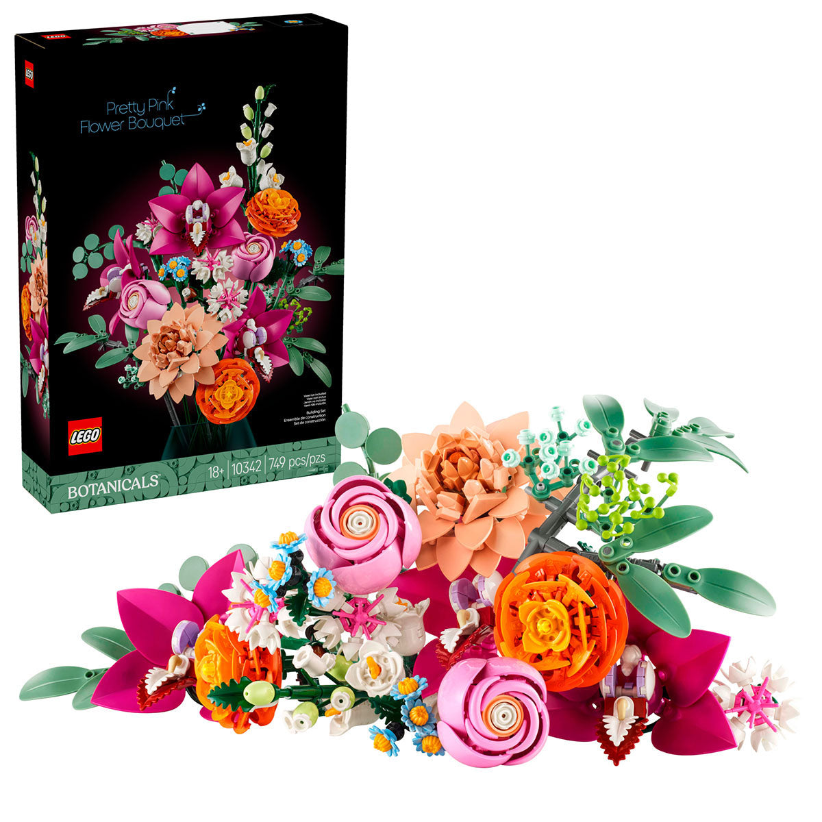 LEGO Botanicals Pretty Pink Flower Bouquet