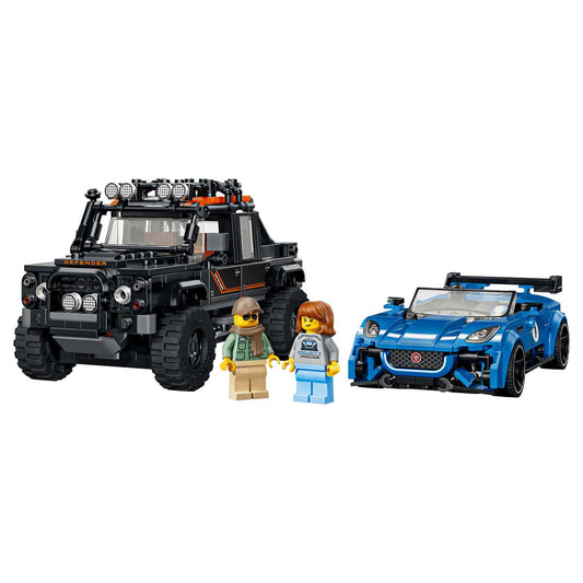 LEGO SPEED CHAMPIONS Jaguar Project 7 & Land Rover Defender