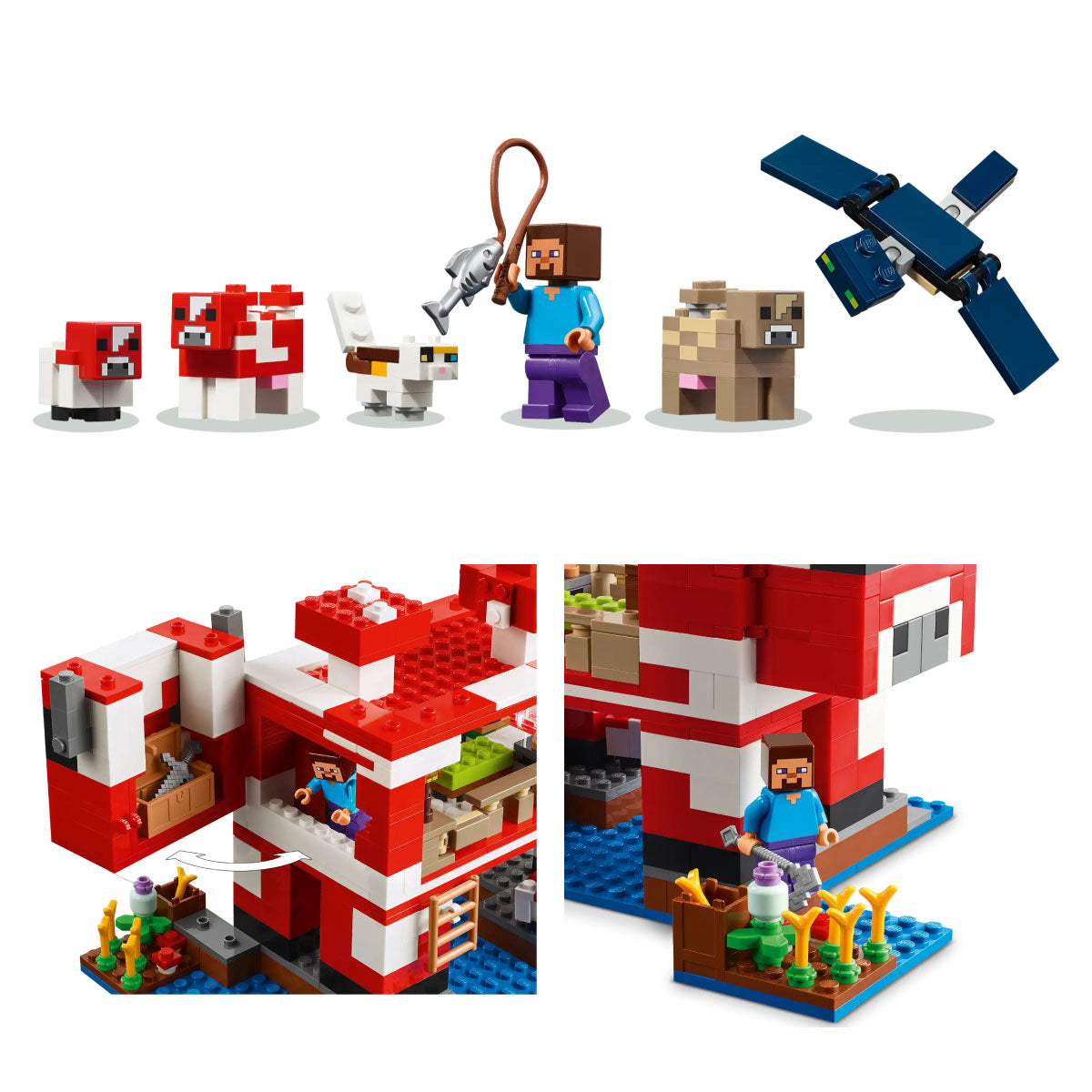 LEGO Minecraft The Mooshroom House