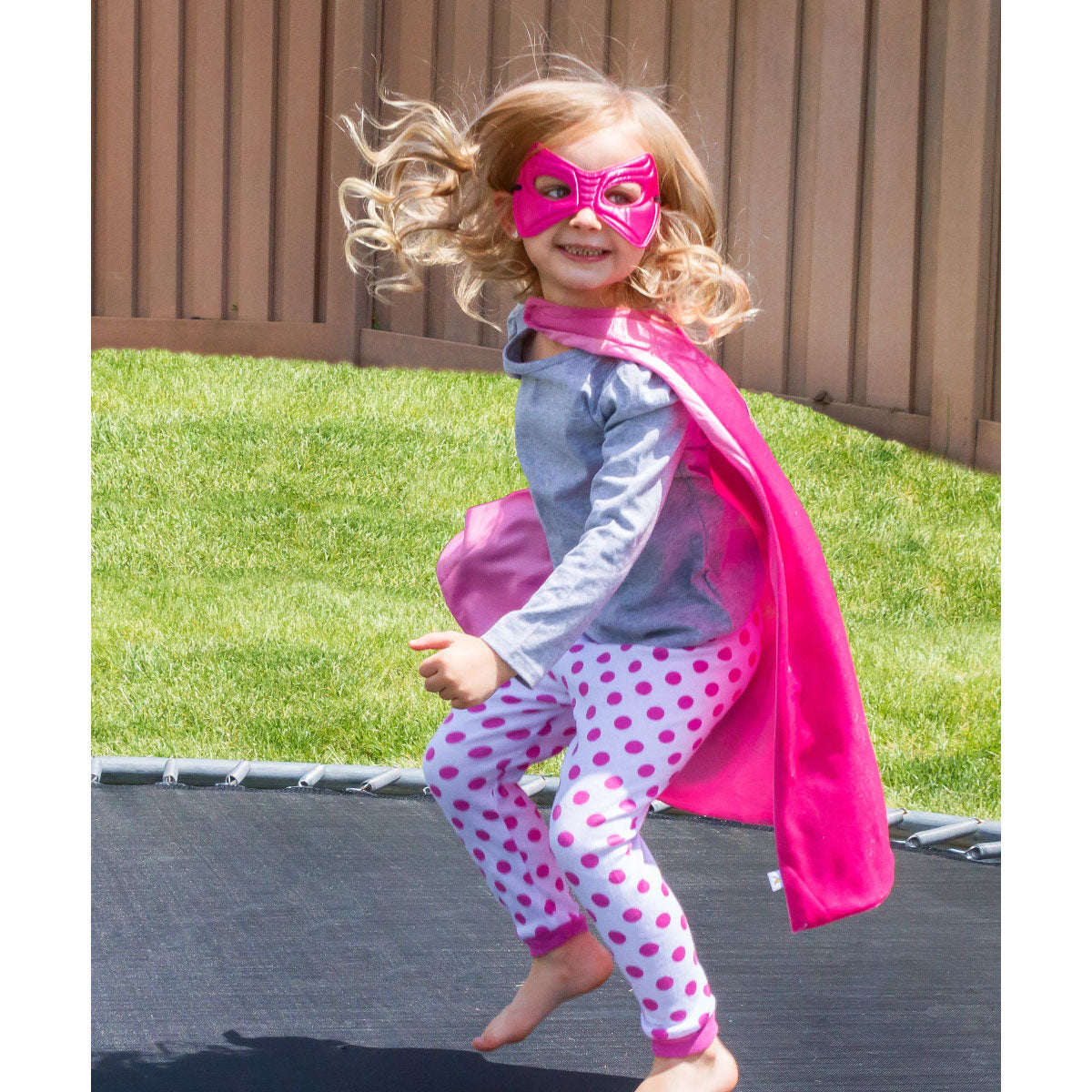Little Adventures Pink Hero Cape and Mask Set
