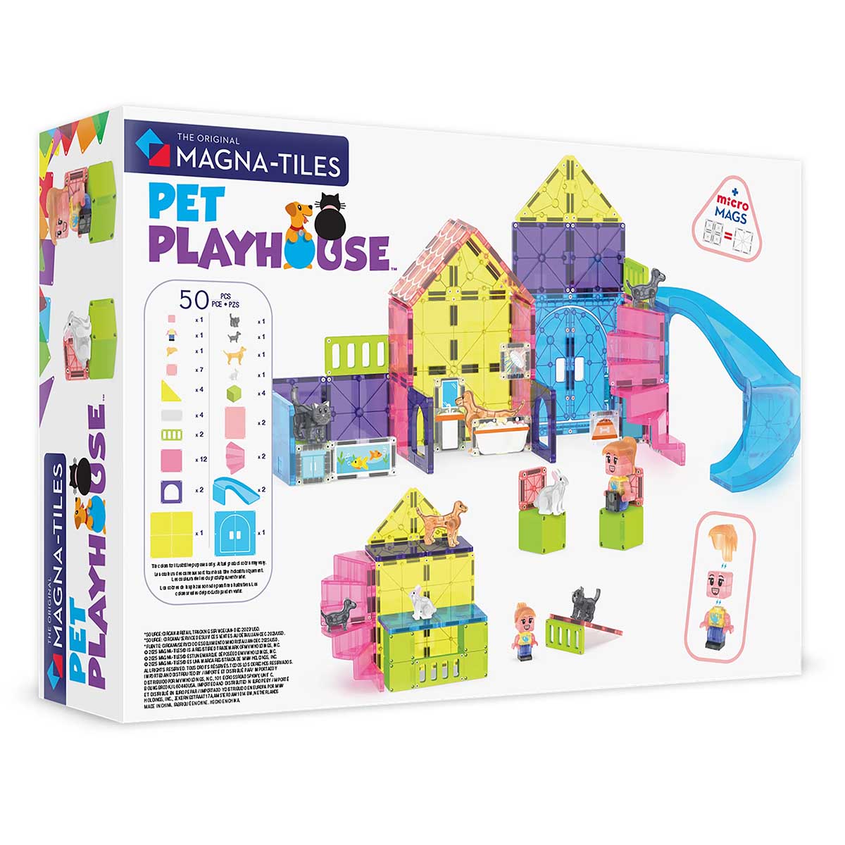 Magna-Tiles - Magna-Tiles Pet Playhouse 50-Piece Set