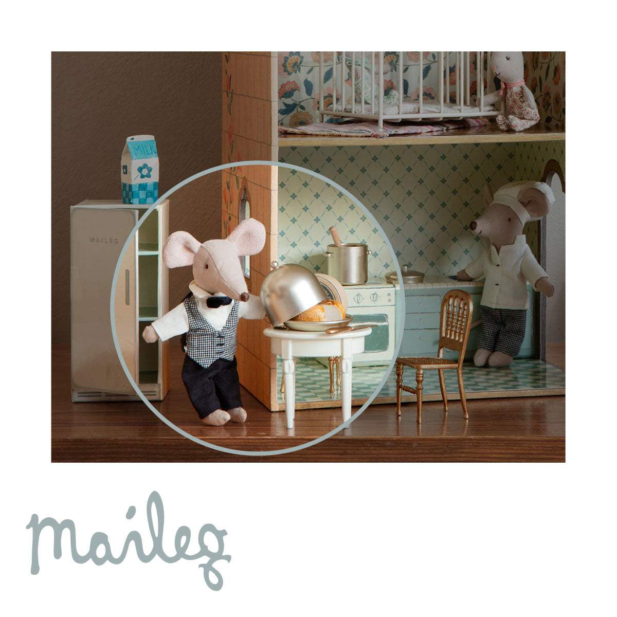 Maileg Mouse Cheese Bell