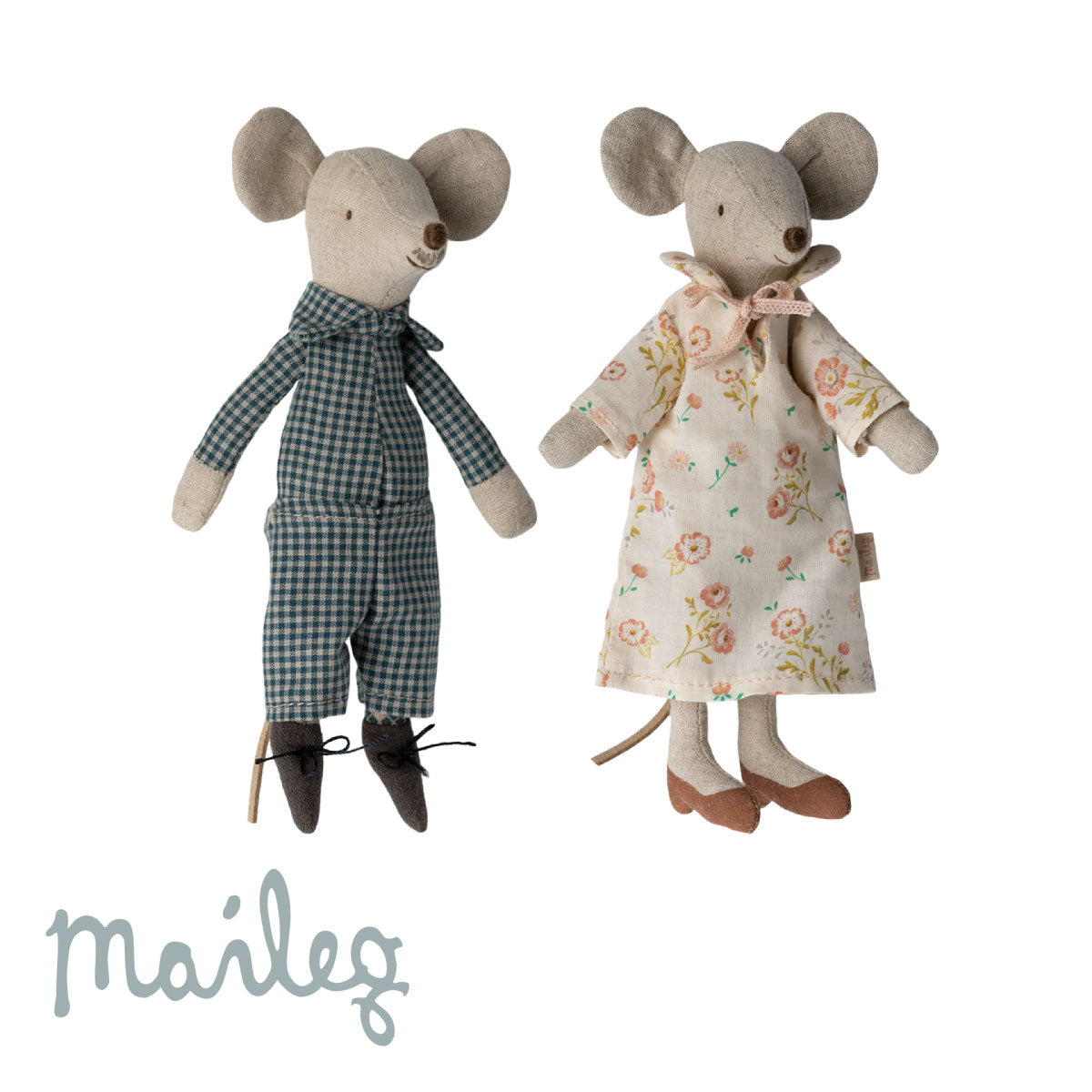 Maileg Grandma & Grandpa Mice in Cigar Box