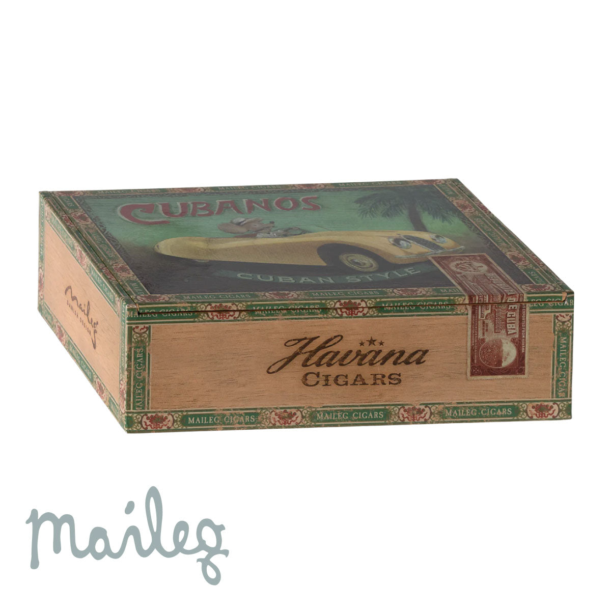 Maileg Grandma & Grandpa Mice in Cigar Box