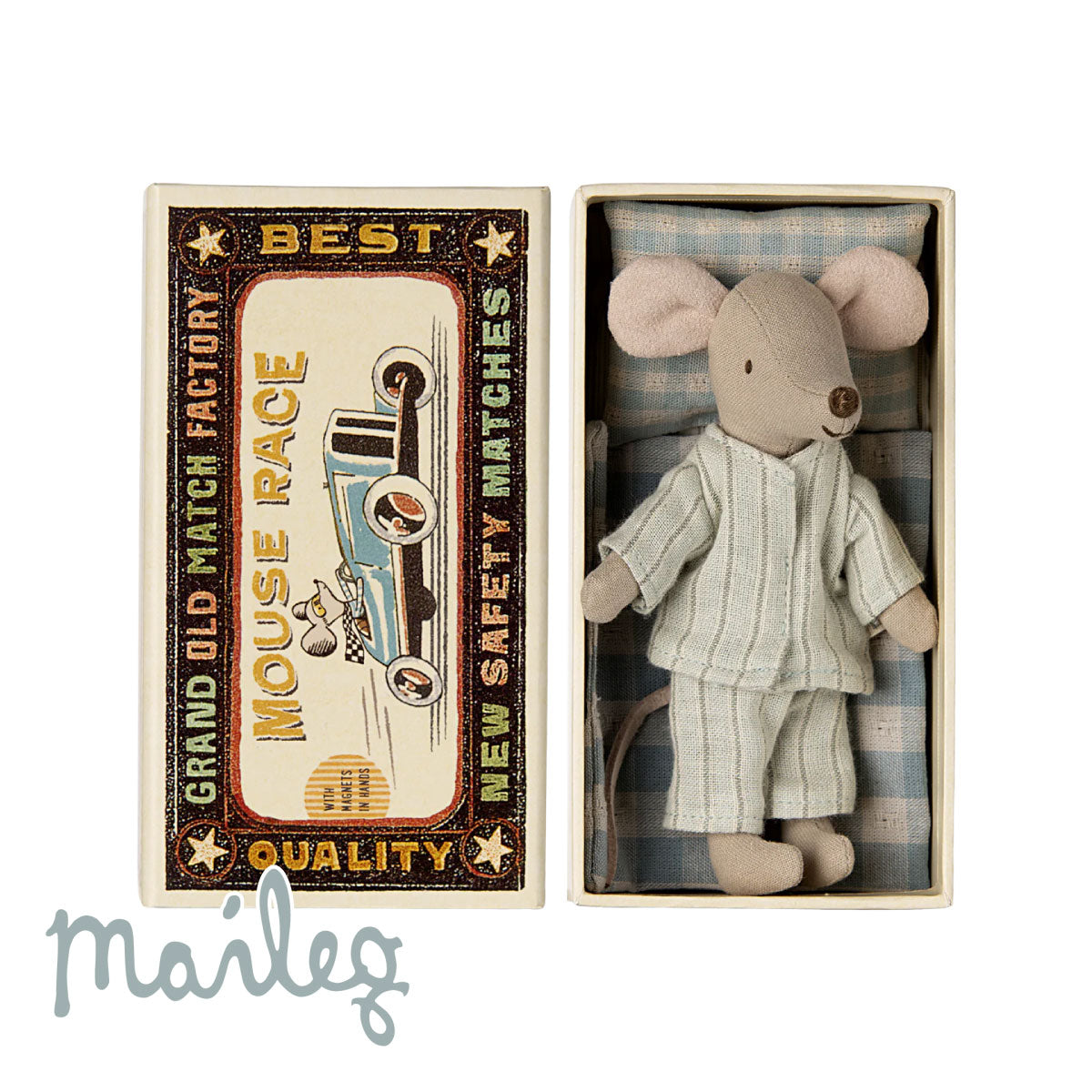 Maileg Big Brother Mouse in Matchbox