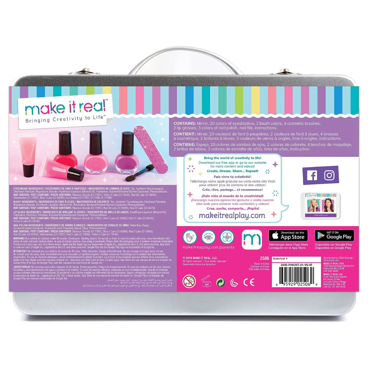 Make It Real Glam Makeup Case Set