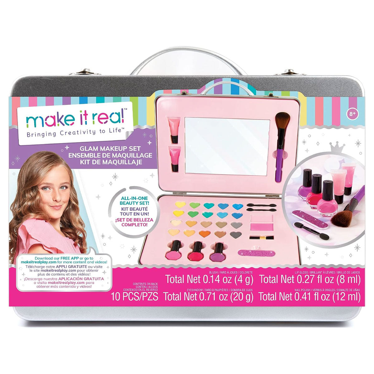 Make It Real Glam Makeup Case Set