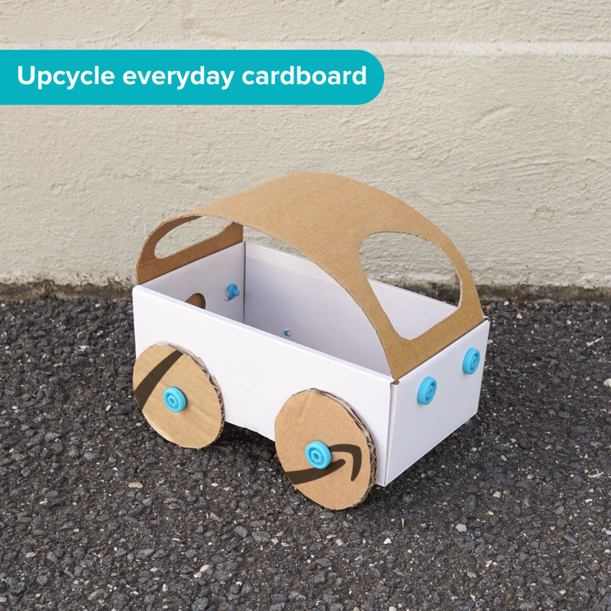 Upcycle everyday cardboard into amazing playthings using Makedo cardboard tools!