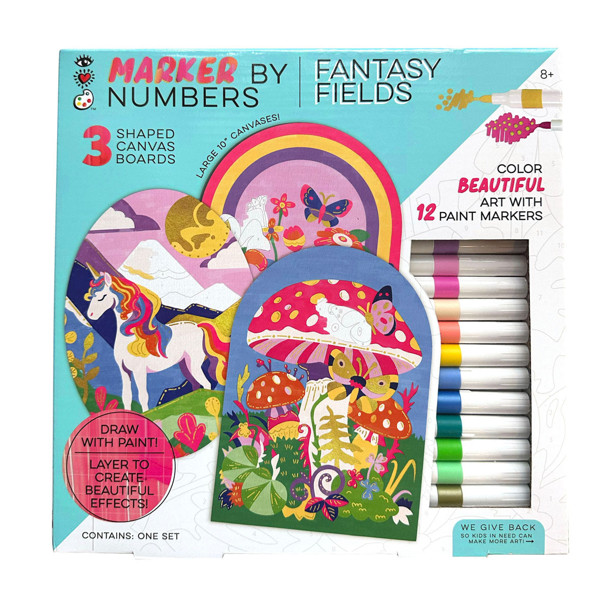 iHeartArt - Marker By Numbers - Fantasy Fields – Happy Up Inc Toys & Games