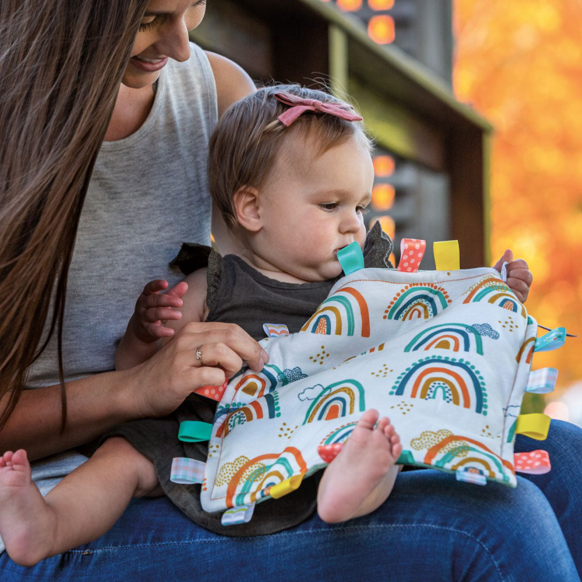 Mary Meyer Taggies Original 12x12 Square - Rainbow