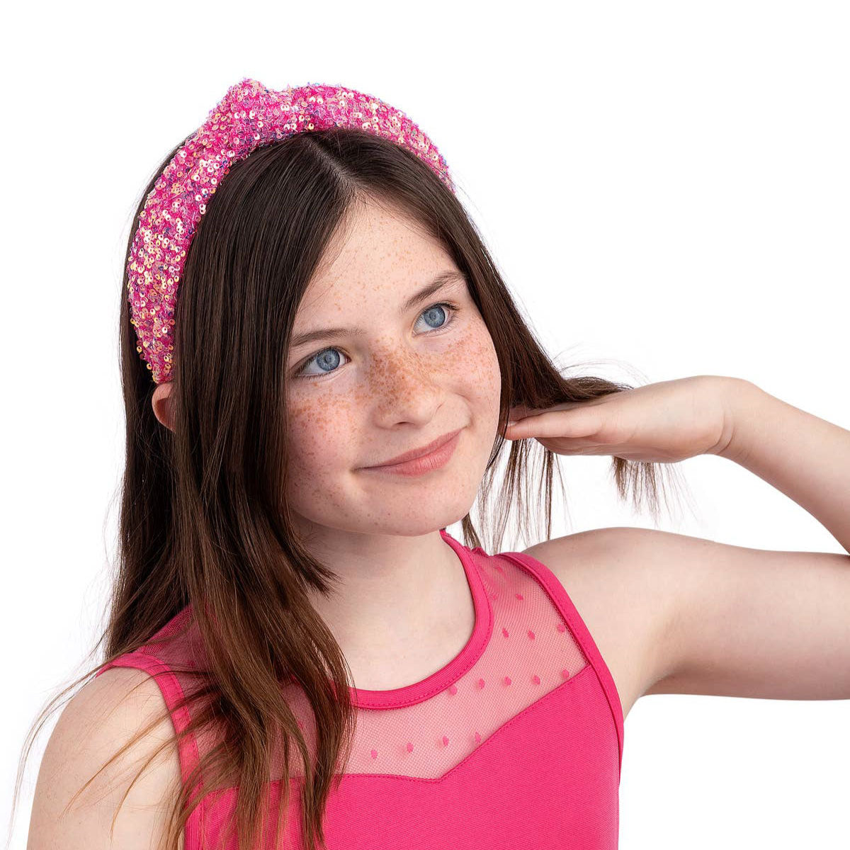 Mavi Bandz Hot Pink Glinda Sequin Headband
