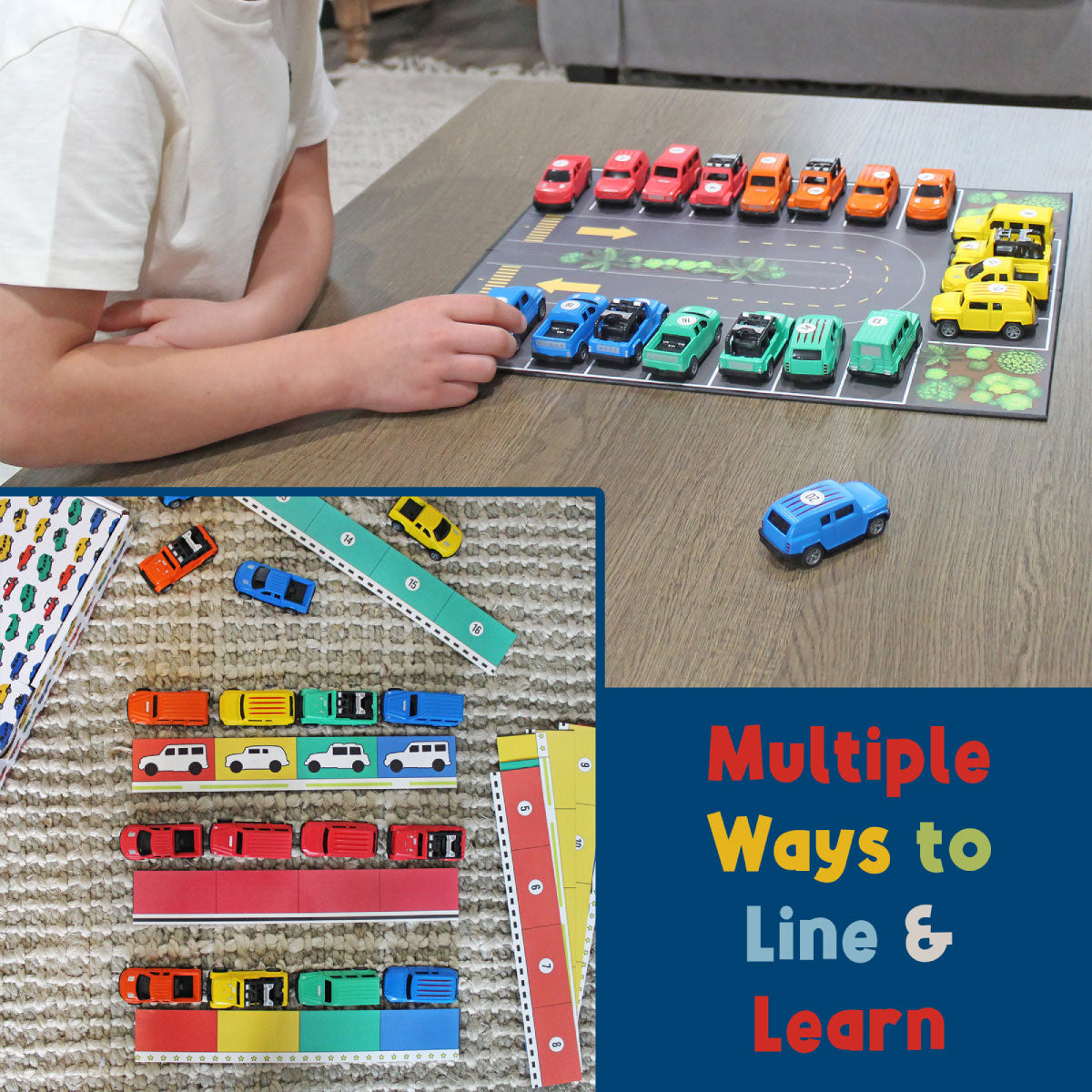 Meavia Line and Learn Cars Playset