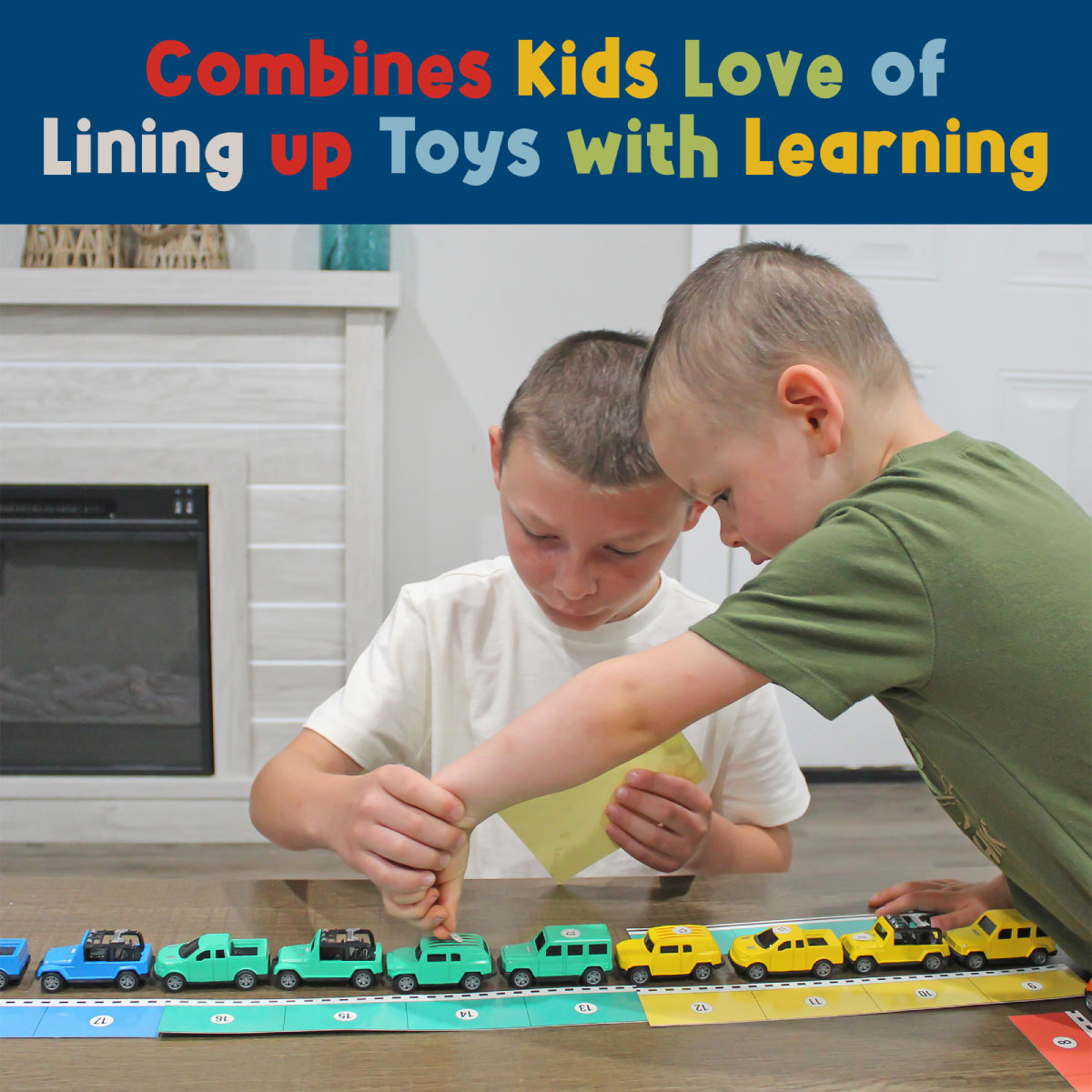 Meavia Line and Learn Cars Playset