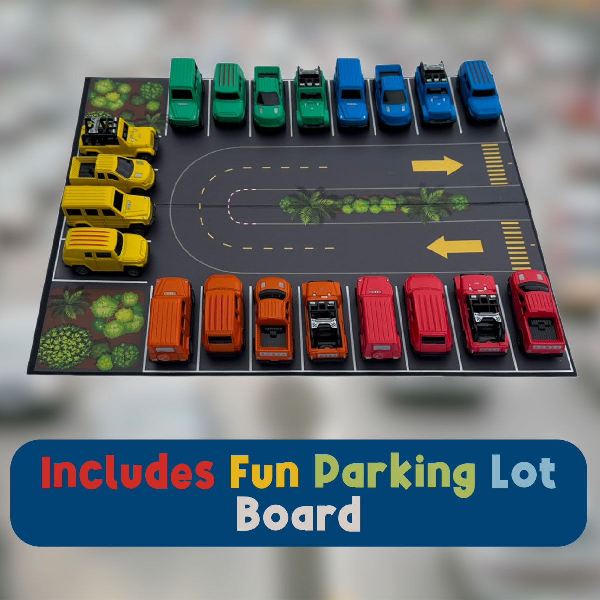 Meavia Line and Learn Cars Playset