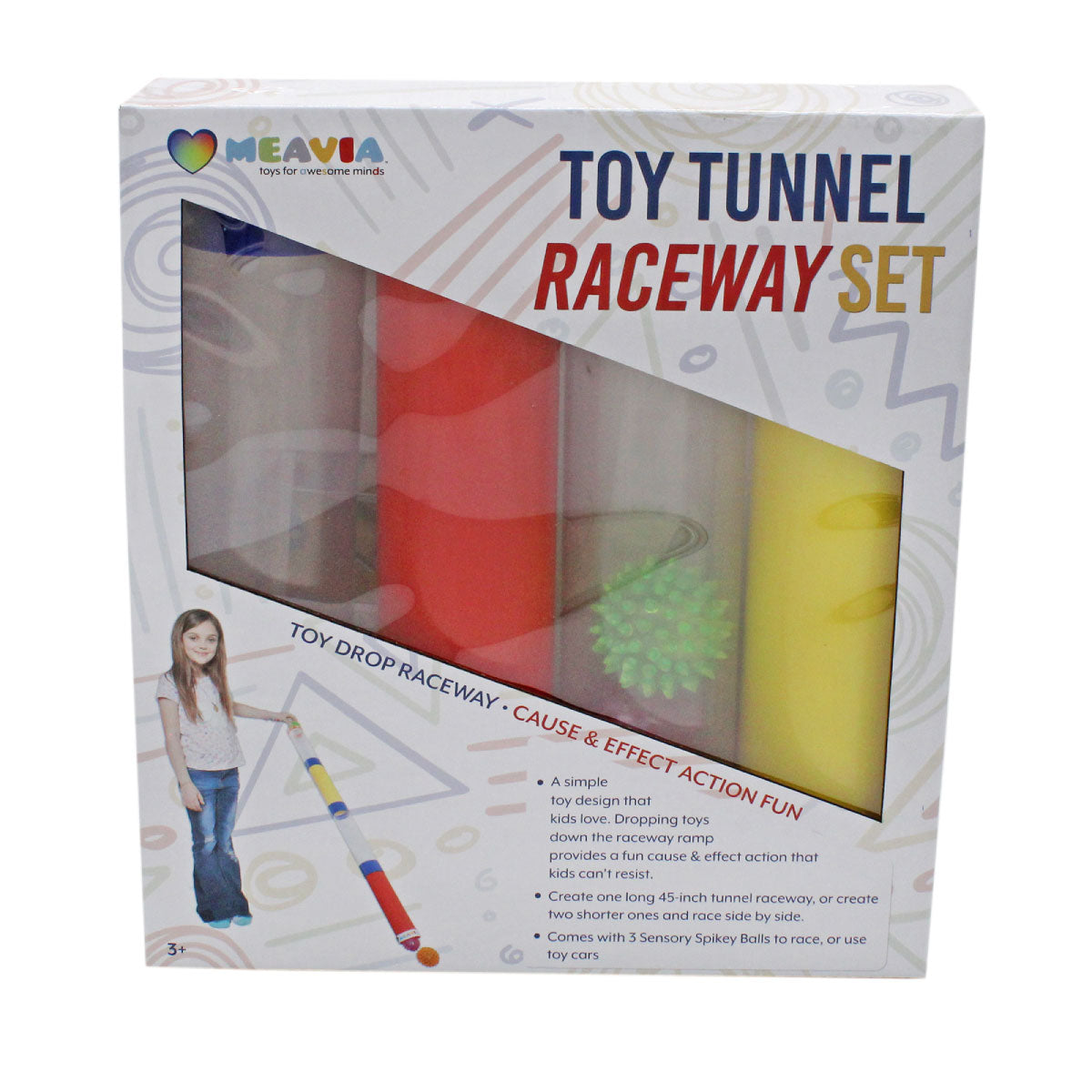 Meavia Toy Tunnel Raceway Set