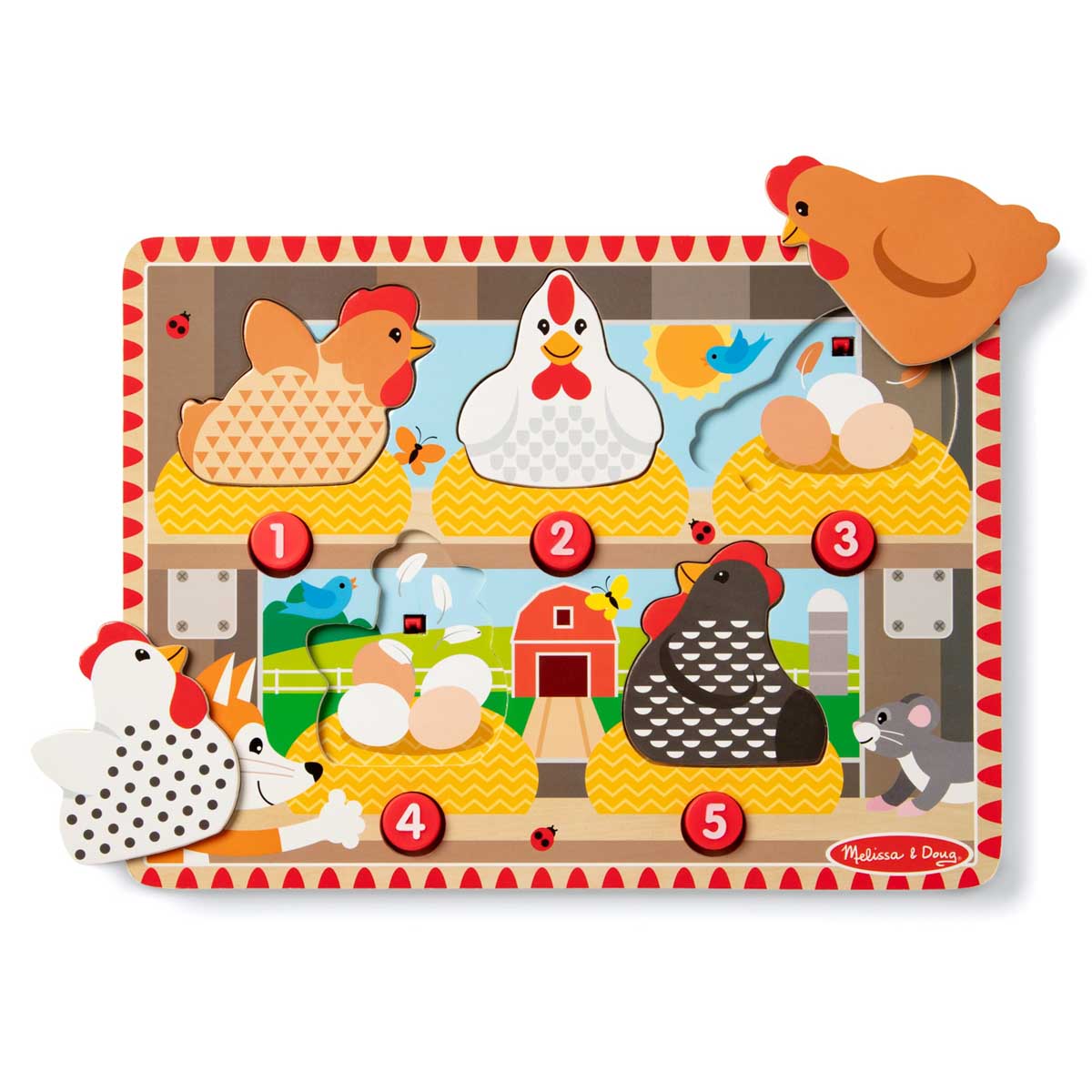 Push to Pop Puzzle Happy Hens from Melissa & Doug