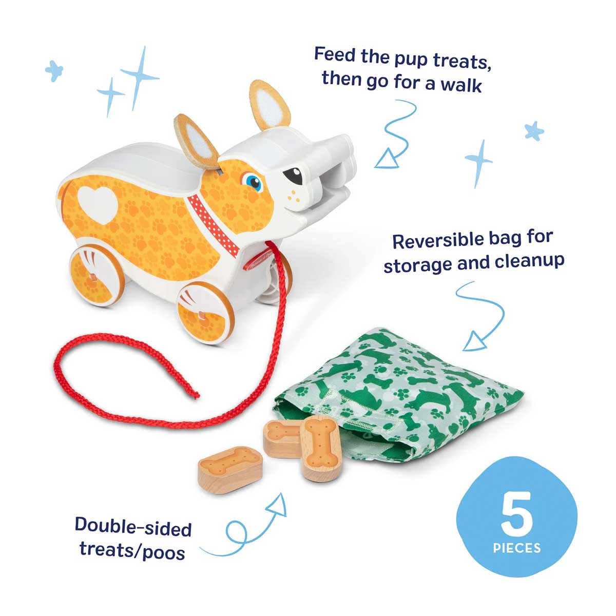 Feed, Walk & Poo Pup Play Melissa & Doug