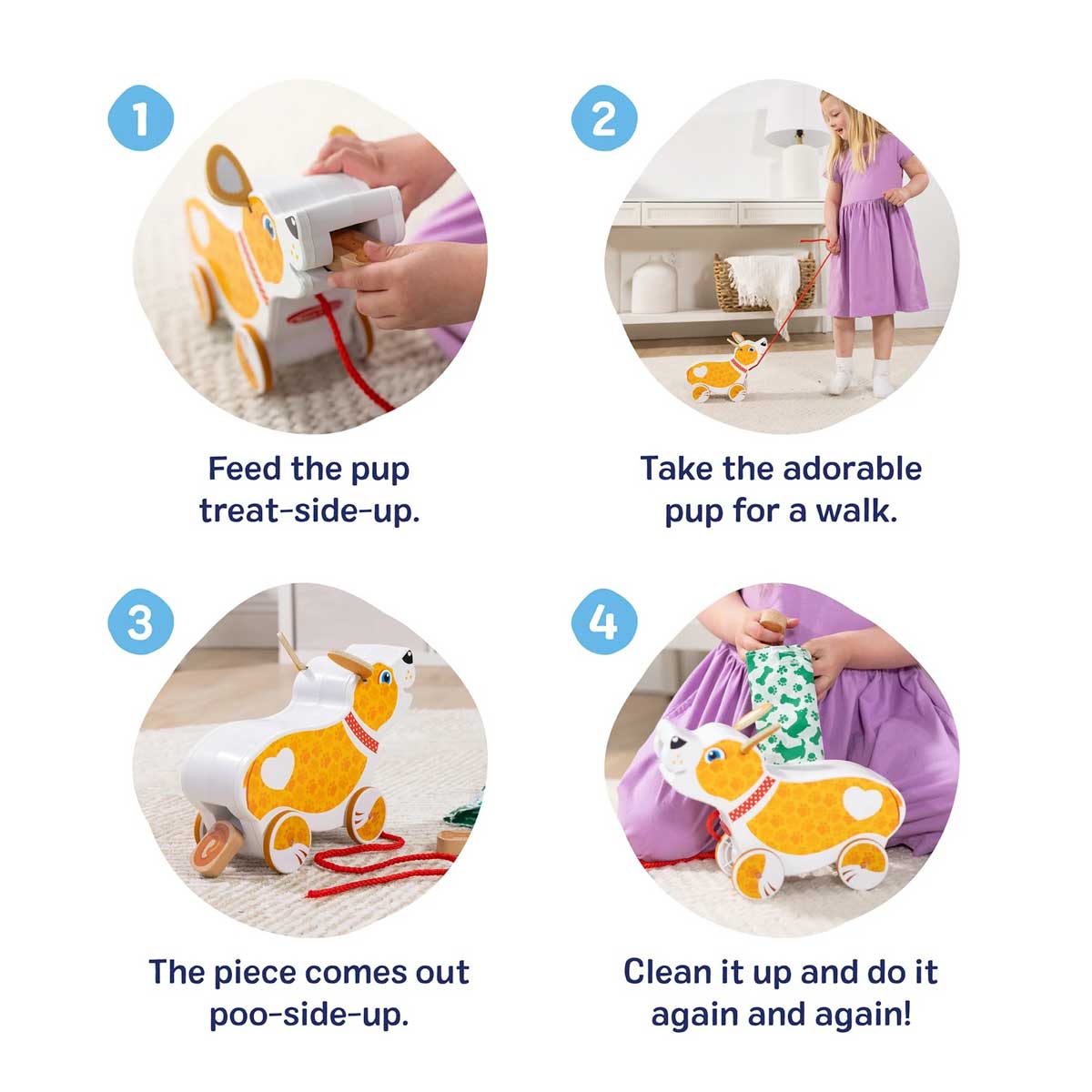 Feed, Walk & Poo Pup Play Melissa & Doug